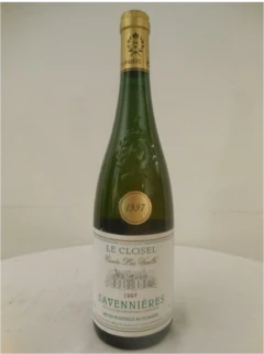 photo 1997 Savennières Domaine du Closel Cuvée les Vaults Blanc Loire Anjou France