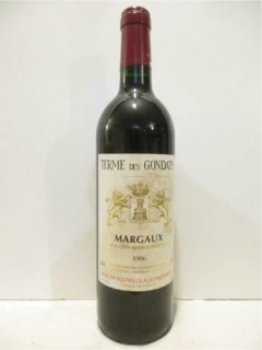 photo 1996 Margaux Terme des Gondats du Château Marquis de Terme) Rouge Bordeaux