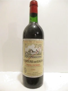 photo 1982 Canon-Fronsac Château du Gazin Rouge Bordeaux