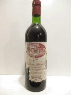 photo 1976 Côtes de Bourg Château Lamothe Savour Club Étiquette Abîmée b2 Rouge Bordeaux