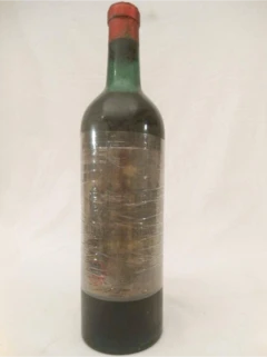 photo 1949 Bordeaux Supérieur Château Reignac Étiquette Sale, Année Lisible) Rouge Bordeaux