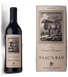 photo Magnum Isaac Ram Cabernet Sauvignon 2014 en Plumier Bois