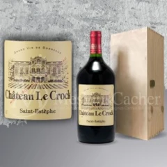 photo Double Magnum Saint Estèphe Château le Crock 2016 en Plumier Bois