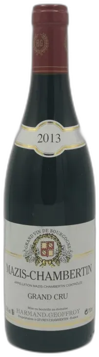 photo du vin Mazis Chambertin Grand Cru 2013 Domaine Harmand Geoffroy