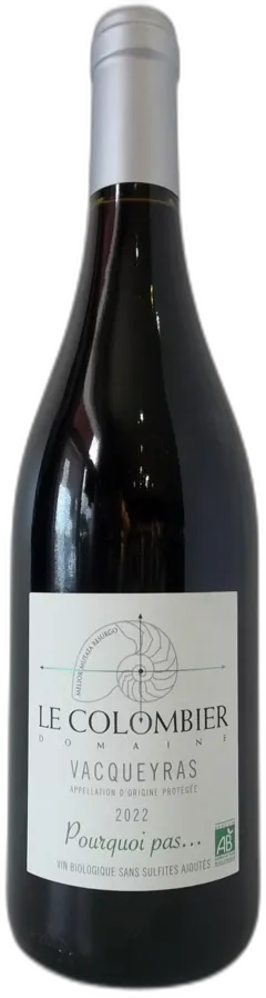 photo Vacqueyras Rouge Sans Souffre Pourquoi Pas Dom du Colombier Vignoble Jean Louis Mourre a Bio