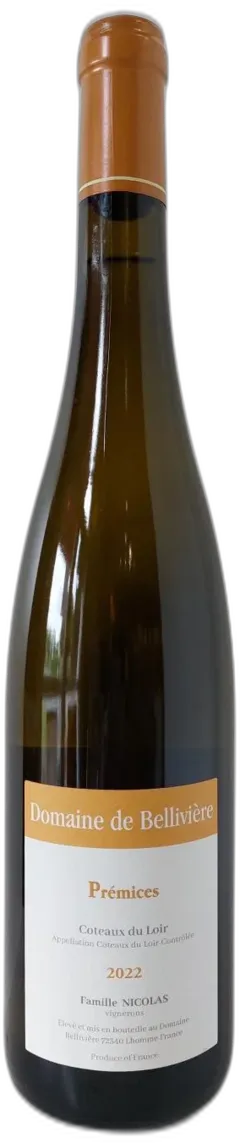 illustration du vin Côteaux du Loir Blanc Prémices Domaine de Belliviere 2022 Christine Eric & Clément Nicolas