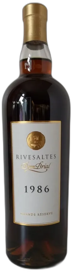 vue du vin Vin Doux Naturel Rivesaltes Dom Brial Grande Reserve 1986