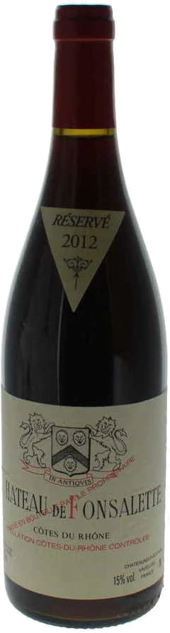 photo 2013 Chateau de Fonsalette, Cotes du Rhone, Rouge