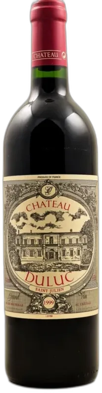 vue du vin Duluc Saint Julien 1999