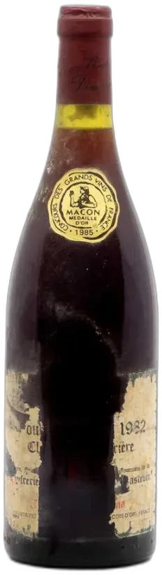 photo du vin Bertagna Vougeot 1er Cru Clos de la Perrière 1982