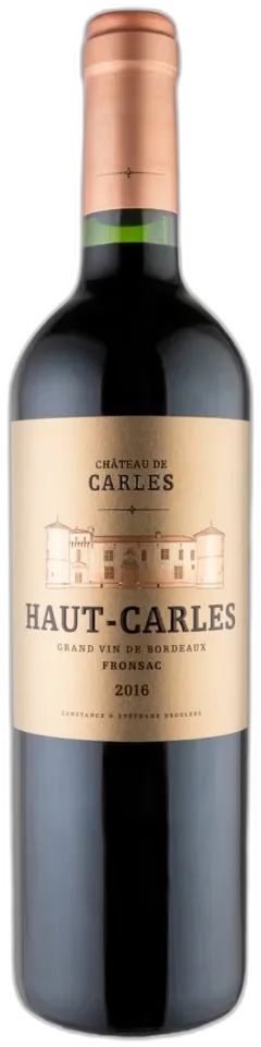 photo du vin Haut-Carles 2016 Fronsac