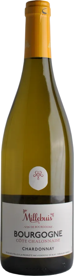 photo du vin 2023 Bourgogne Chardonnay Millebuis Côte Chalonnaise les Vignerons de Buxy