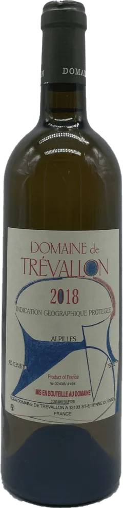 photo Igp Alpilles Trévallon Blanc 2018