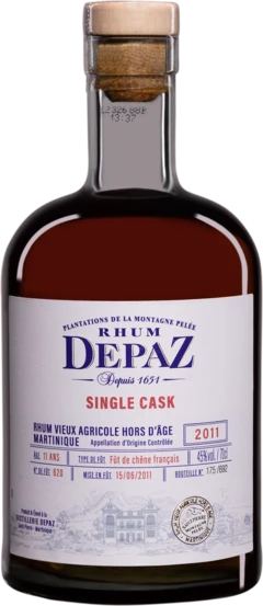 photo Depaz Rhum Vieux Agricole de Martinique Brun 2011 45° Giftbox