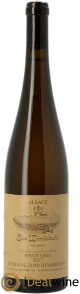 photo Alsace Pinot Gris Clos Windsbuhl Zind-Humbrecht 2017