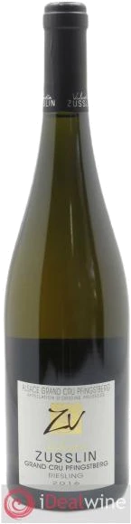 photo Alsace Riesling Grand Cru Pfingstberg Valentin Zusslin 2016