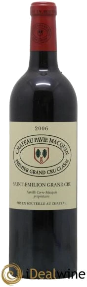 photo Château Pavie Macquin 1er Grand Cru Classé B 2006