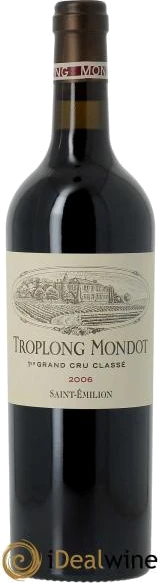 photo Château Troplong Mondot 1er Grand Cru Classé B 2006