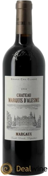 photo Château Marquis D&Apos;Alesme Becker 3ème Grand Cru Classé 2010