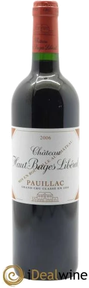 photo Château Haut Bages Libéral 5ème Grand Cru Classé 2006