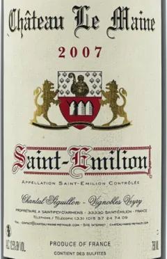 illustration du vin Château le Maine