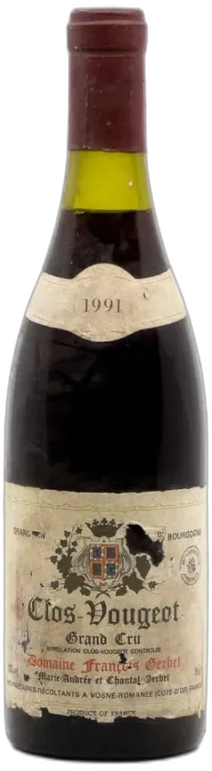 photos du vin Gerbet Francois Clos Vougeot Grand Cru 1991
