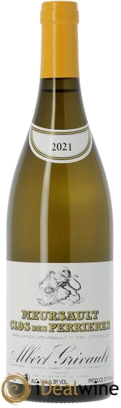 photo Meursault 1er Cru Clos des Perrières Albert Grivault 2021