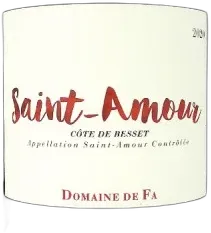 photo Domaine de fa Saint Amour Cote de Besset 2020