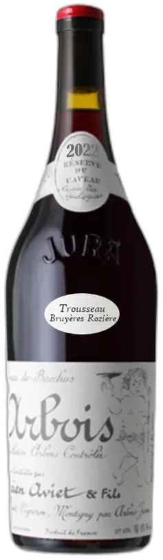 photo le Caveau de Bacchus Lucien Aviet & Fils Arbois Trousseau Bruyères Rosière 2022