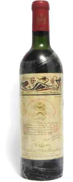 photo Chateau Mouton Rothschild 1957