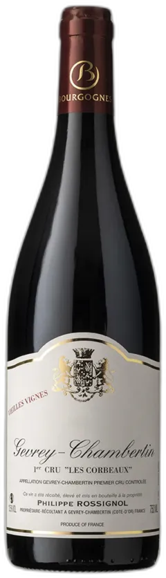 image du vin Gevrey-Chambertin 1er Cru "les Corbeaux" Domaine Philippe Rossignol