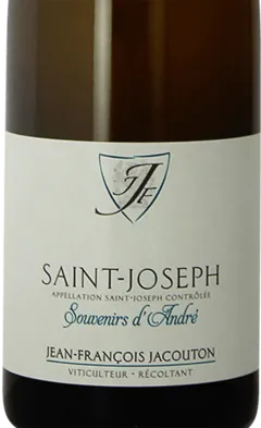 image du vin Saint Joseph Blanc Souvenir d’André Domaine Jean François Jacouton
