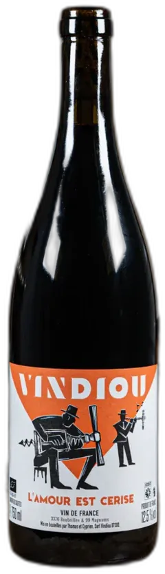 illustration du vin l’Amour Est Cerise 2023 Domaine Vindiou