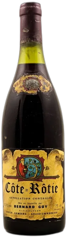 capture du vin Guy Bernard Côte Rôtie 1986