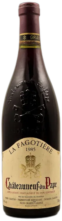 aperçu du vin Palestor Châteauneuf du Pape "Fagotière" 1985