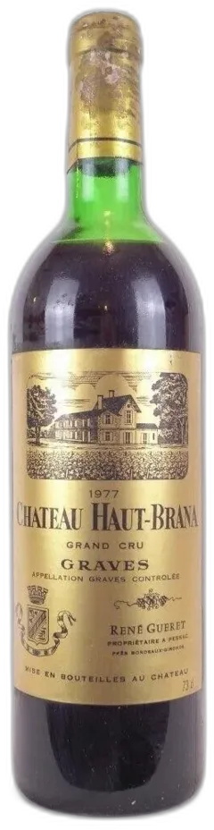 photo 1977 Graves Château Haut-Brana Grand Cru Capsule Abîmée) Rouge Bordeaux
