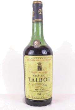 photo 1968 Saint-Julien Château Talbot Grand Cru Classé Niveau Bas) Rouge Bordeaux