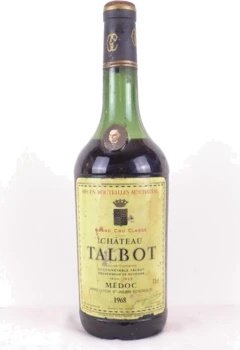 photo 1968 Saint-Julien Château Talbot Grand Cru Classé b3 Rouge Bordeaux