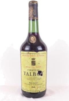 photo 1968 Saint-Julien Château Talbot Grand Cru Classé Capsule Abîmée) Rouge Bordeaux