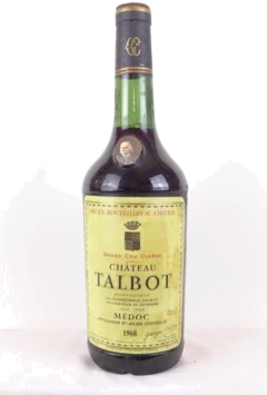 photo 1968 Saint-Julien Château Talbot Grand Cru Classé Rouge Bordeaux