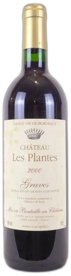 photo 2000 Graves Château les Plantes Rouge Bordeaux