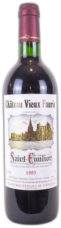 photo 1995 Saint-Émilion Château Vieux Faurie Rouge Bordeaux
