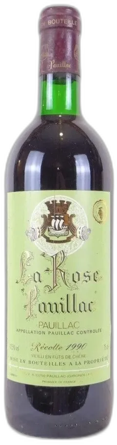 photo 1990 Saint-Émilion la Rose Pauillac Fût de Chêne Rouge Bordeaux