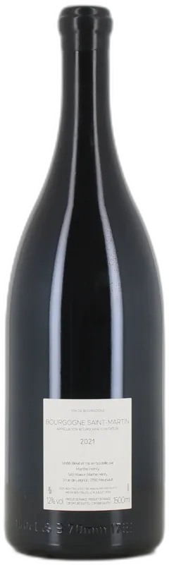 photo du vin Magnum Vin Rouge de Bourgogne Saint-Martin Marthe Henry 2021