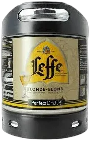 photo Fût Leffe Blonde Bière Belge d’Abbaye Perfect Draft 6 Litres