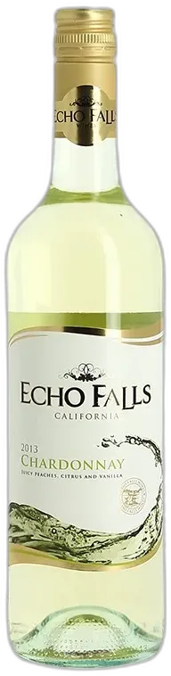 vue du vin Chardonnay Echo Falls Vin Blanc de Californie
