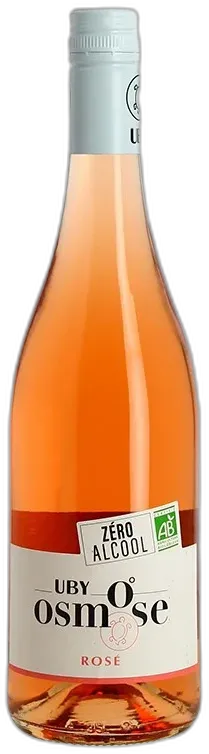 illustration du vin Uby Rosé Osmose Vin Biologique Sans Alcool