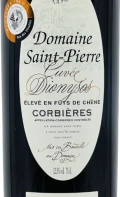 vue du vin Domaine Saint-Pierre Cuvée Dionysos