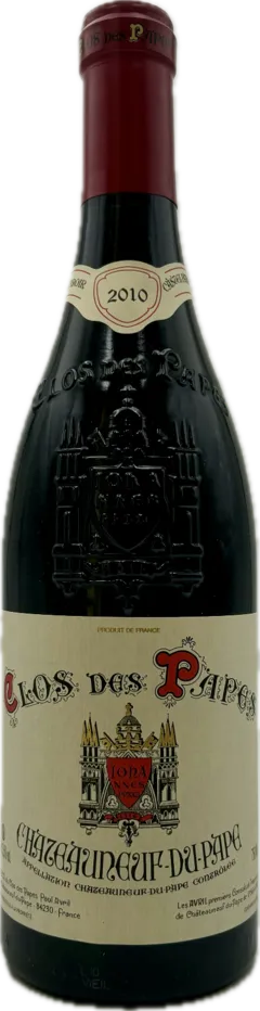 illustration du vin Clos des Papes Sortie du Domaine en 2024 2010 Vin Rouge, Vallée du Rhône