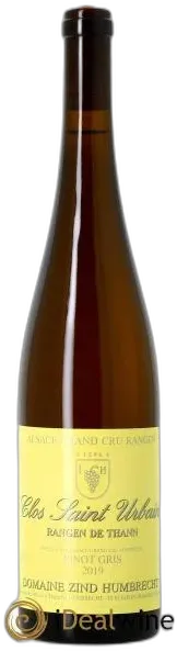 photo Alsace Pinot Gris Grand Cru Rangen de Thann Clos Saint-Urbain Zind-Humbrecht 2019